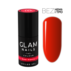 Lakier hybrydowy  142  Red Heels 6ml
