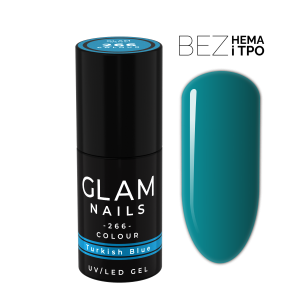 Lakier hybrydowy  266  Turkish Blue 6ml