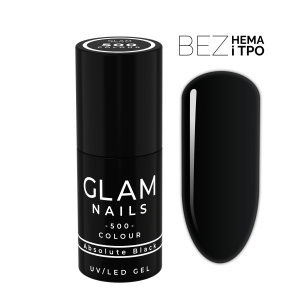 Lakier hybrydowy  500  Absolute Black 6ml
