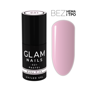 Lakier hybrydowy  521 Baby Pink 6ml