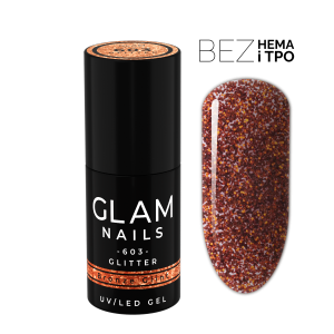 Lakier hybrydowy  603  Bronze Glint 6ml