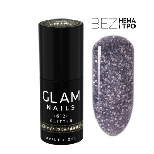 Lakier hybrydowy  612  Silver Stardust 6ml