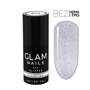 Lakier hybrydowy  613  Silvering 6ml