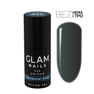 Lakier hybrydowy  244  Gunmetal Grey 6ml