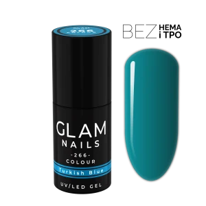 Lakier hybrydowy  266  Turkish Blue 6ml