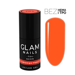Lakier hybrydowy 704 Orange Fun 6ml