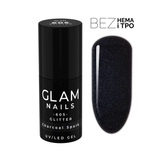 Lakier hybrydowy  605  Charcoal Spark 6ml