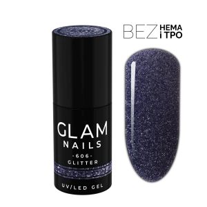 Lakier hybrydowy  606  Graphite Glam 6ml