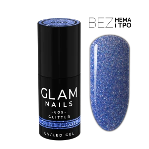 Lakier hybrydowy  609  Azure Twinkle 6ml
