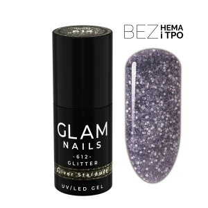 Lakier hybrydowy  612  Silver Stardust 6ml
