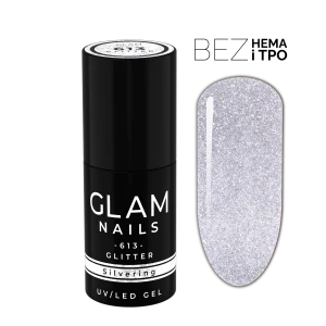 Lakier hybrydowy  613  Silvering 6ml