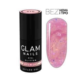 Lakier hybrydowy  616  Blush Glint 6ml